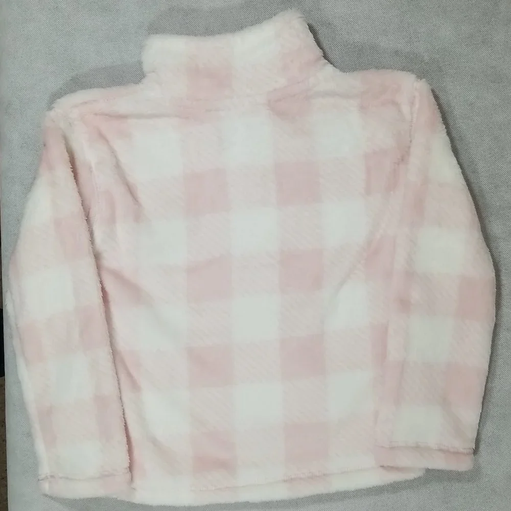 Jumping‎ Beans Girls Size 4 Pink Quarter Zip Pullover Sweatshirt Jacket NWT